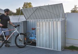 Coffre à vélo en acier galvanisé