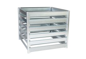 Composteur de jardin en acier galvanisé 700 L - M800 Timbela
