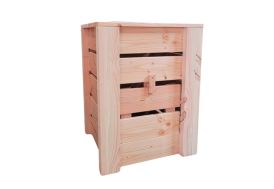 Composteur de jardin en bois Douglas fabriqué en France Matour Déco Bois