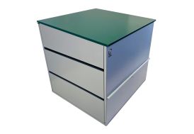 Composteur en acier de la marque LP Design