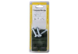 Paire de coussinets Polyamide Ø21 mm pour brouette Haemmerlin