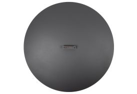 Couvercle noir pour braséro extérieur Ø100 cm en acier corten White Fire
