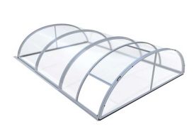 Abri de Piscine en Aluminium et Polycarbonate 10 mm Mountfield 332 x 642 x 111 cm