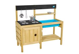 Cuisine d'extérieur en bois pour enfants