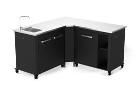 Cuisine extérieure en acier et inox avec évier Cozze
