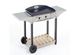 Desserte inox pour plancha Roller Grill 600