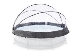 Dôme de protection en PVC transparent pour piscine ronde 300 cm