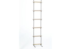 Echelle de corde avec barreaux en bois portique 250 cm