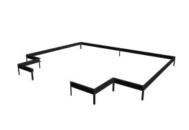 Embase pour serre de jardin Halls ICON Gardenhouse 8