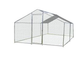 Enclos poulailler clôture grillagée acier galvanisé 12 m² - 7 à 9 poules Habrita