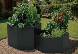 Bacs potagers en acier anthracite Westmann