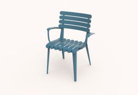 fauteuil d'extérieur en métal résistant