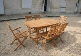 Fauteuils en Teck Jakarta - Lot de 2 