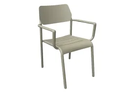 Chaise de jardin en aluminium kaki
