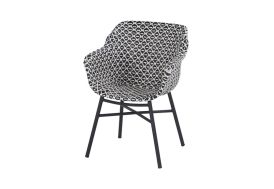 Fauteuil de jardin en aluminium et osier Hartman Delphine Dining