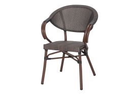 Fauteuil de jardin en aluminium et textilène