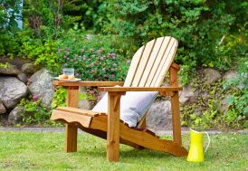 Fauteuil relax de jardin en bois
