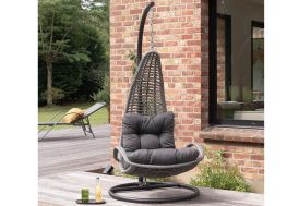 Fauteuil suspendu jardin Wilsa Baya gris