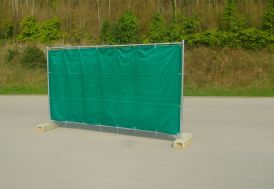 Filet pour barrière de chantier en polyéthylène vert - 90 gr/m² Jet7Garden