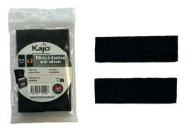 Lot de deux filtres à charbon pour seau à compost Kajo
