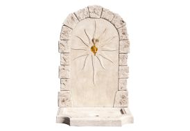 Fontaine de jardin murale en pierre reconstituée - Calypso Roc de France