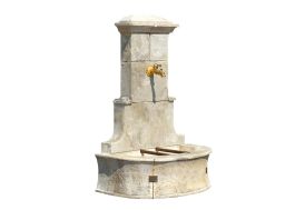 Fontaine de jardin murale en pierre reconstituée - Venise Roc de France