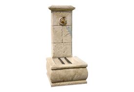 Fontaine de jardin murale en pierre reconstituée - Napoli Roc de France