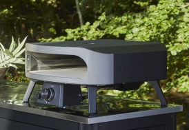 Four à pizza au gaz en acier galvanisé 8 kW + porte – 58 x 58 x 29 cm