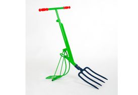Outil de jardinage ergonomique avec fourche à 4 dents - La Perrette