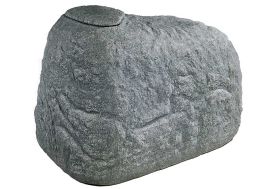Cuve recuperation d'eau pluie Boulder 500 L gris 