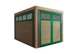 garage en bois Drive-in pour aire de jeux Axi