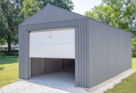 Garage de jardin 1 voiture Sojag Everest anthracite 16,3 m² 