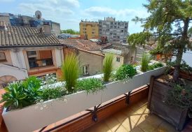 Jardinière rectangulaire en aluminium composite thermolaqué Fabric Style