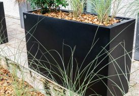 Jardinière haute rectangulaire PAPI en PEHD - Linéo 160 L