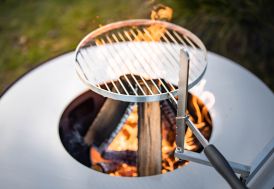 Grille de cuisson en inox pour brasero plancha