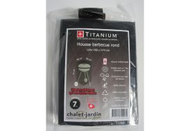 Housse de Rangement pour Barbecue Rond Titanium 68 x 68 x 74 cm