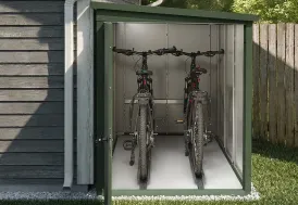 Abri vélo métal galvanisé 2,42 m² Gary vert Weka