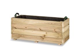 Jardinière en bois de pin traité Hortalia Ghio 102 L