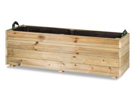 Jardinière en bois de pin traité Hortalia Ghio 140 L