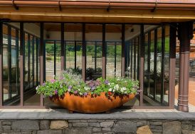 Jardinière PAPI en PEHD finition Corten - Elipso 22 L