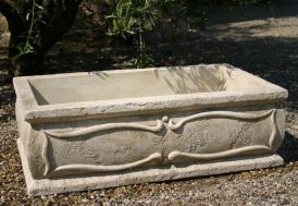 Jardinière en pierre reconstituée Roc de France