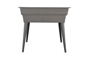 Jardinière marron 40 litres sur pieds amovibles de 80 cm