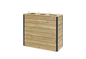 Jardinière en bois rectangulaire Hortalia