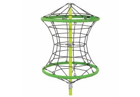 Jeu à Grimper en Corde Armée et Acier Thermolaqué KBT Perry 1,90 x 2,90 m 