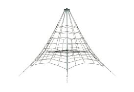 Jeu à Grimper Pyramide en Corde Armée et Acier Galvanisé 3,5 m KBT