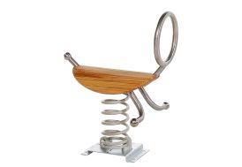 Jeu à Ressort en Bois de Mélèze et Acier Inox KBT Natural Line Rodéo
