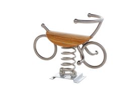 Jeu pour Collectivités en Bois de Mélèze et Acier Inox KBT Natural Line Vélo