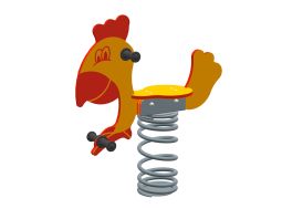 Jeu à bascule jeu sur ressort pour enfant Sapekor poule