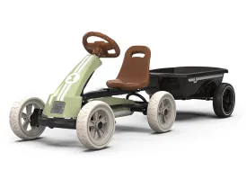 Kart à pédales avec remorque Exit Toys Foxy vert