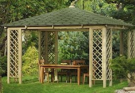 Kiosque de jardin en bois Jagram Rimini Pavillon